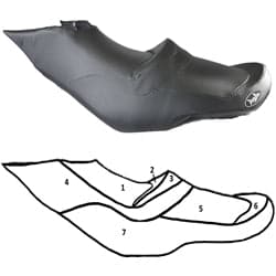 Seat cover for Sea-Doo 2009-2015 RXT IS, RXT-X, RXT aS X,XRS