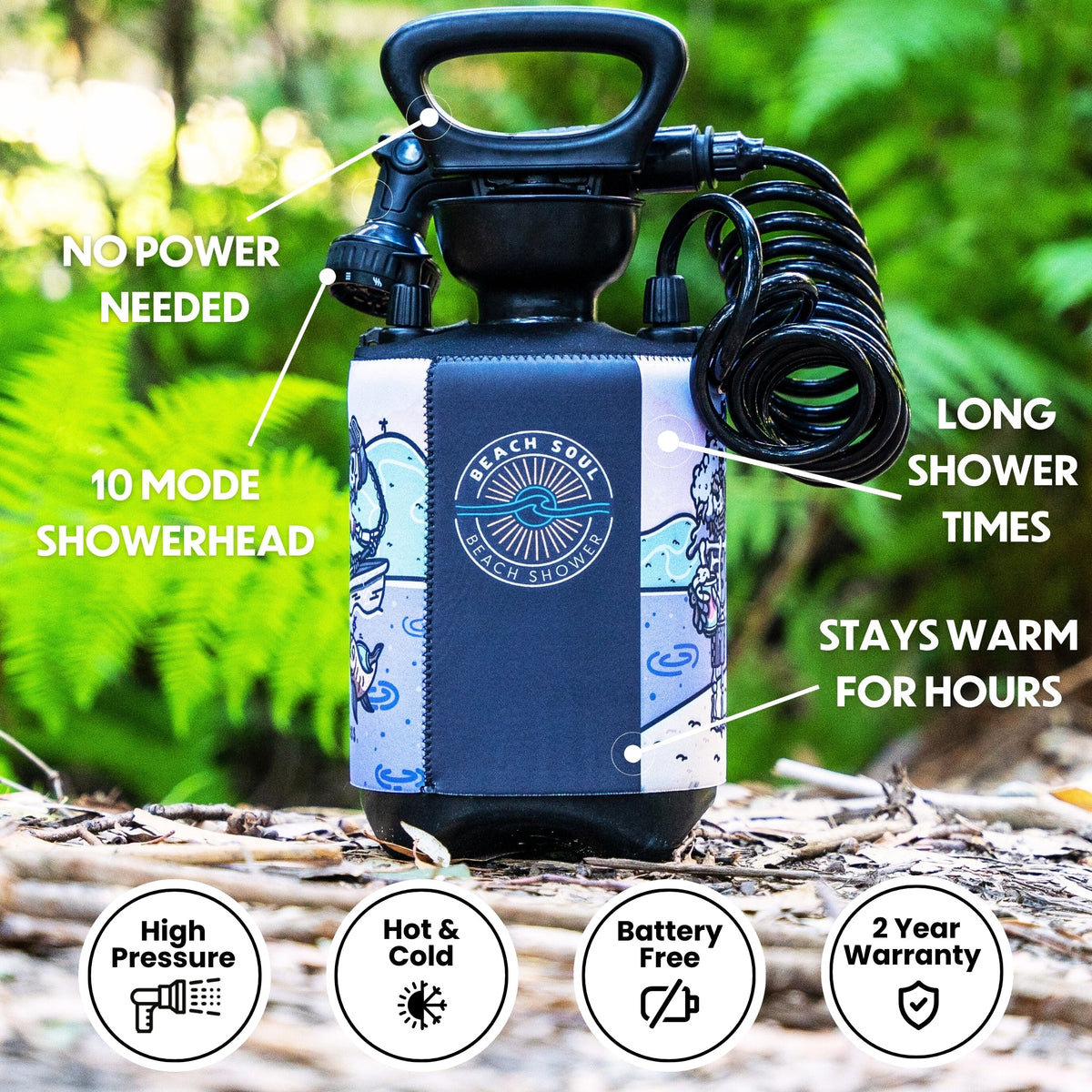 Portable Shower Skully 1.3G