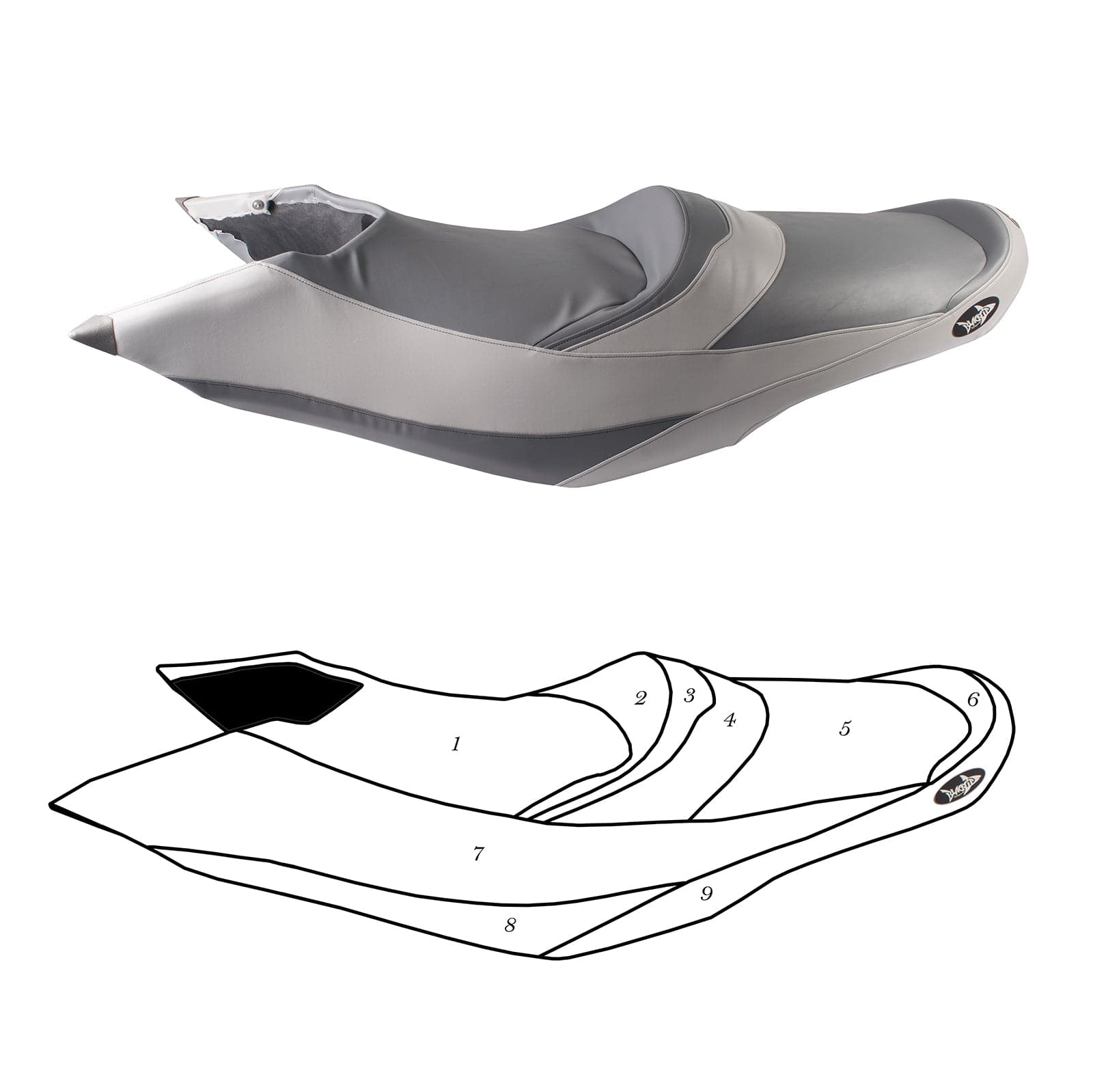 BlackTip Jetsports Custom Seat Cover for Sea-Doo GTX LTD/IS 215/260 2011-2015