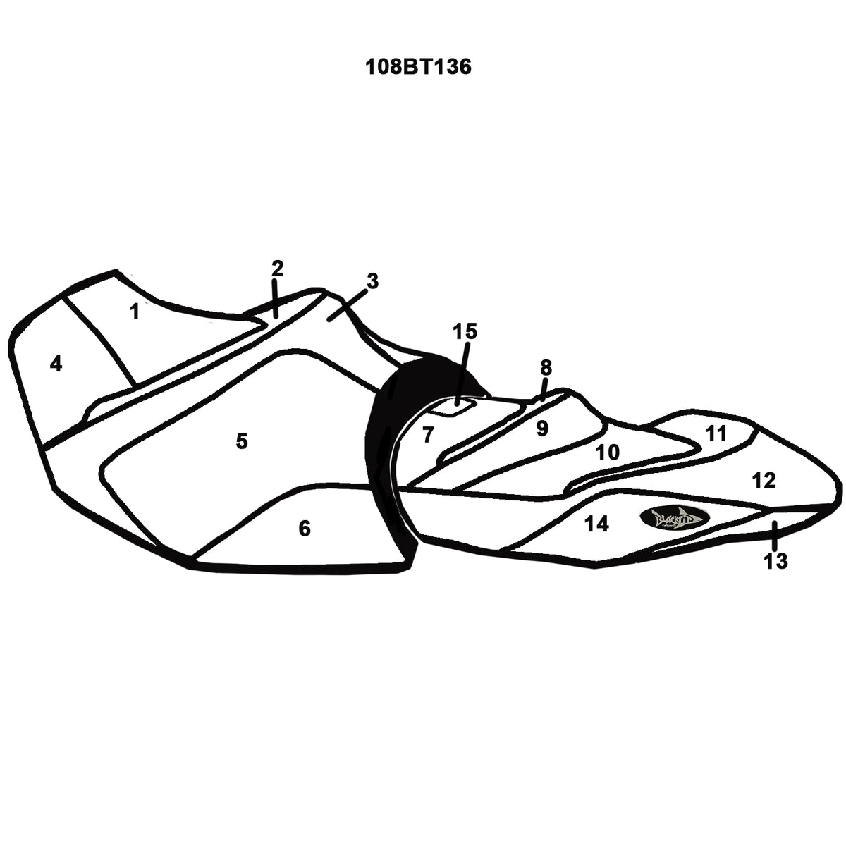 BlackTip Jetsports Custom Seat Cover 18-25 GTX LTD 230/300, GTX 170/230, GTX 155