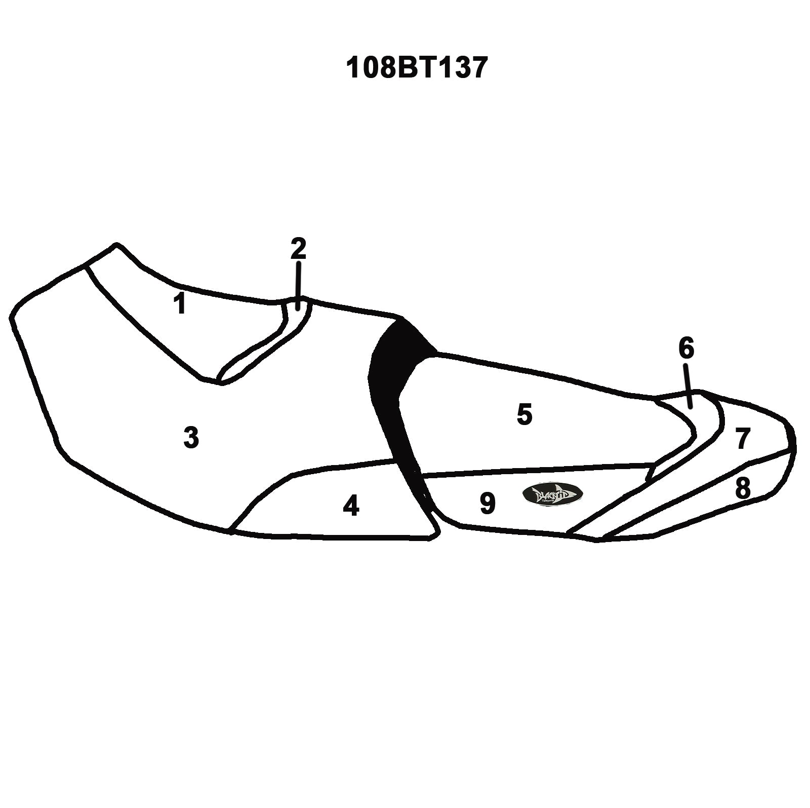 BlackTip Jetsports Custom Seat Cover  2019-2021 FISH PRO