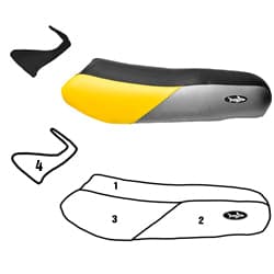 Seat cover for Kawasaki 1998-2003 ZXI 1100 and Cowling