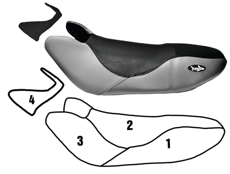 Seat cover for Kawasaki 1999-2005 Ultra 150/2001-2004 Ultra 130 with Handlebar Cover