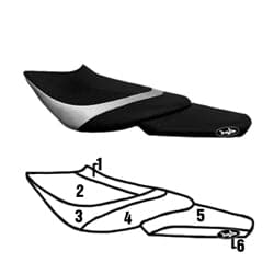 BlackTip Jetsports Seat Cover for Kawasaki Ultra 250 260X 300X 310X 2007-2018