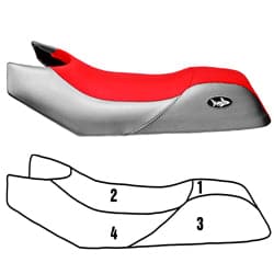 BlackTip Jetsports Seat Cover for Polaris SLX 780 PRO 785 SL900 SL1050 1996-99