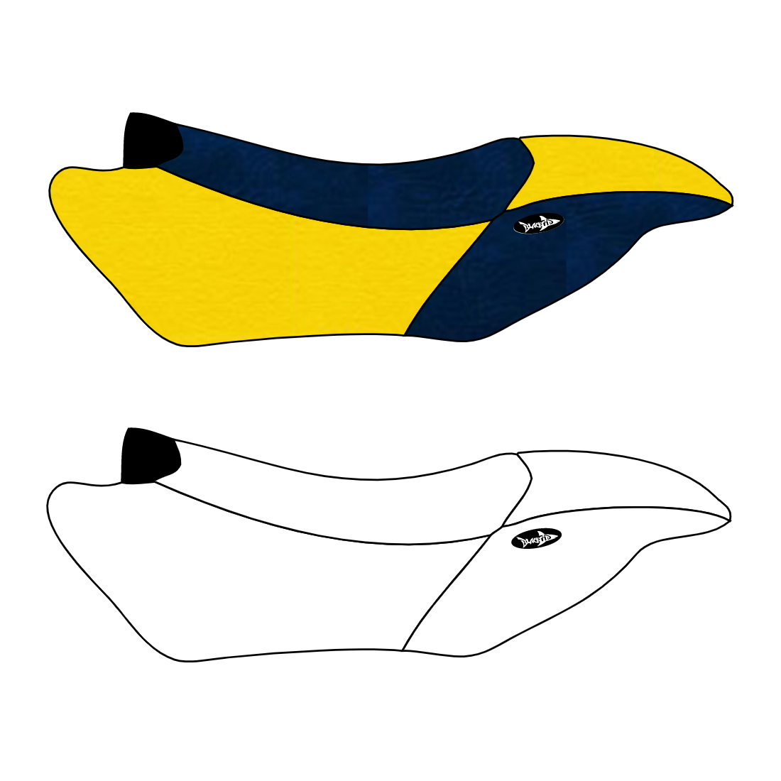 BlackTip Jetsports Seat Cover for Yamaha WaverRunner GP800R GP1200R 2000-2002