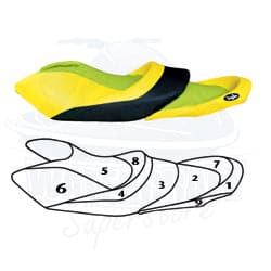 BlackTip Jetsports Custom Seat Cover for Yamaha 2008-2010 FX SHO Cruiser