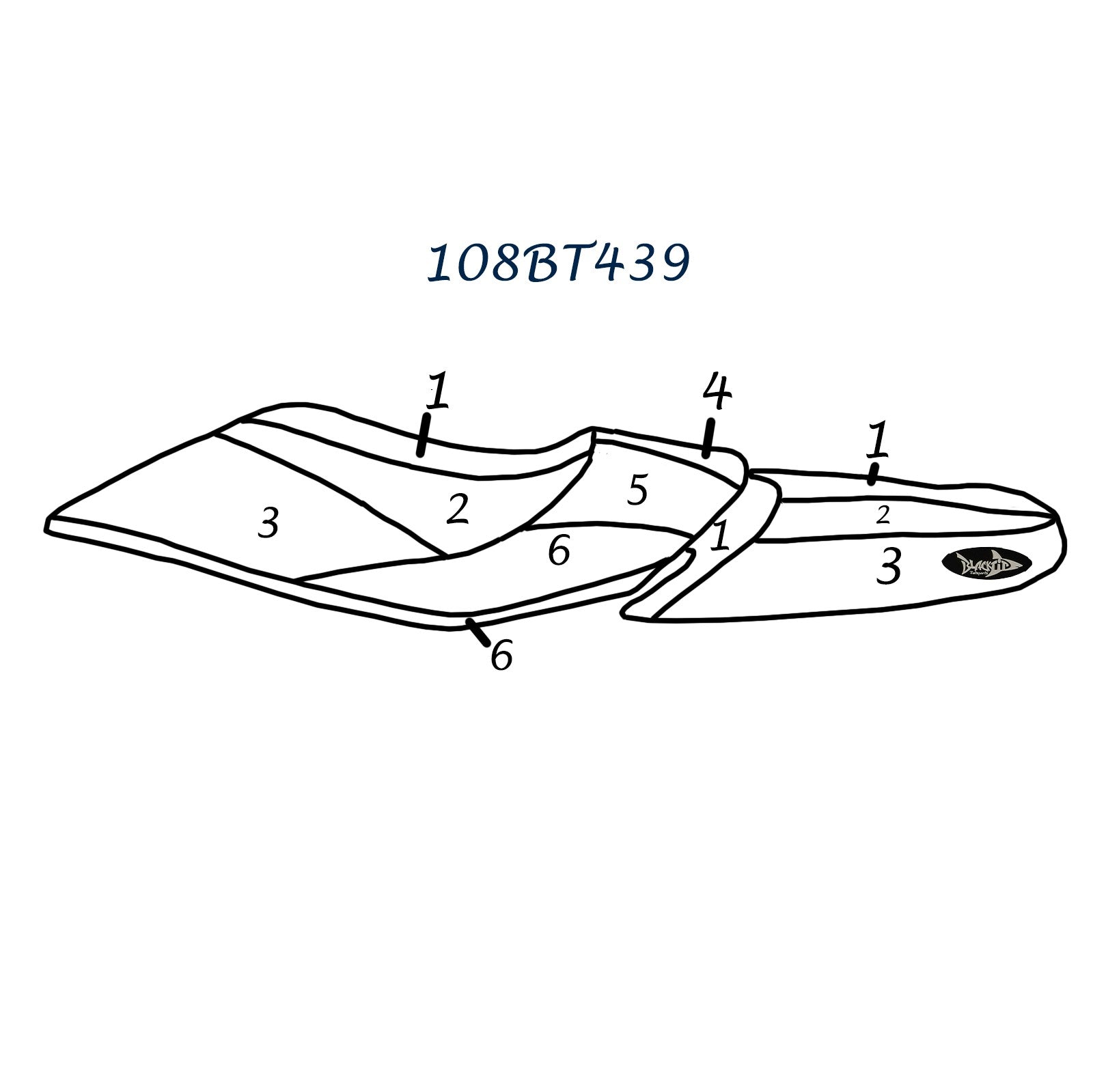 BlackTip Jetsports Custom Seat Cover for Yamaha  2021-2023 VX / 2021-2024 VX-C