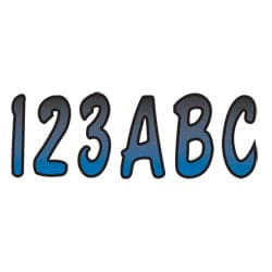 Hardline Series 200 Registration Set, Blue/Black Outline