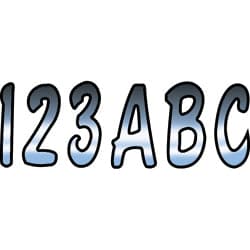 Hardline Series 200 Registration Set,  Chrome/Black Outline