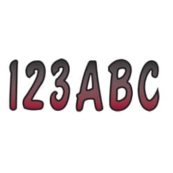 Hardline Series 200 Registration Set, Burgundy/Black Outline