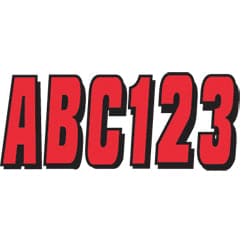 Hardline Series 320 Registration Set, Red/Black Outline