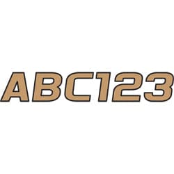 Hardline Series 700 Registration Set, Brown/Black Outline