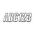 Hardline Series 800 Registration Set, White/Black Outline