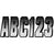 Hardline Letter/Number Kit Silver/Black Outline CF Series 300