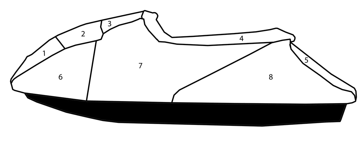 Custom Storage cover for Sea-Doo 2011-2013 GTI, GTS, 2012 GTR