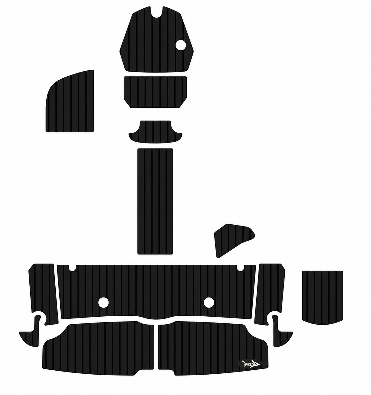 Exterior Traction Mat Kit for Yamaha AR/SX 250 252S 252XE 255XD