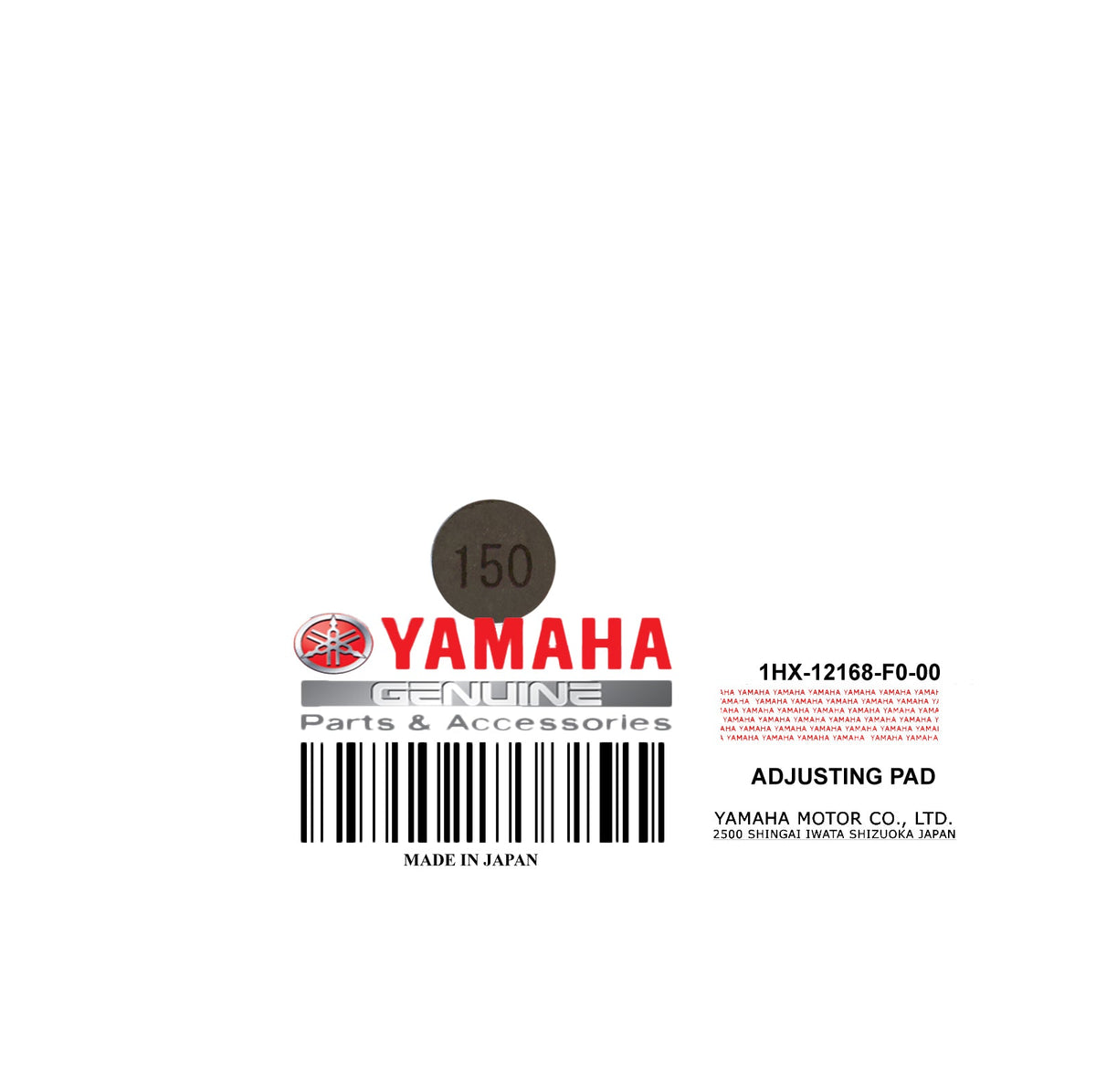 1HX-12168-F0-00 PAD - ADJUSTING 1_50