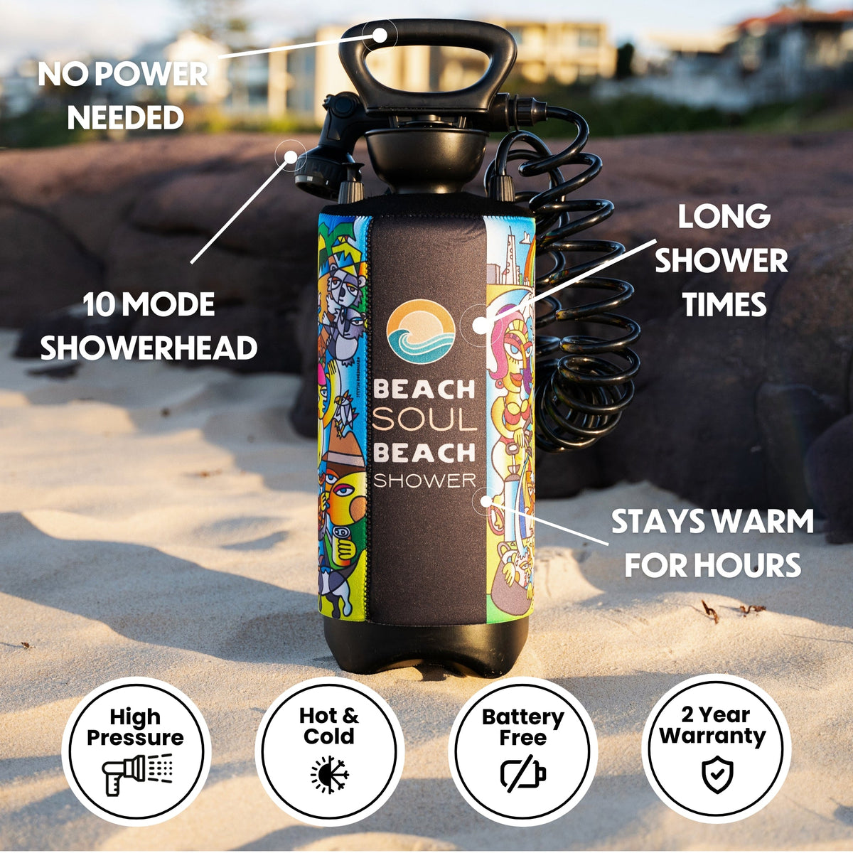 Portable Shower Livin&#39; the Dream 2.1G