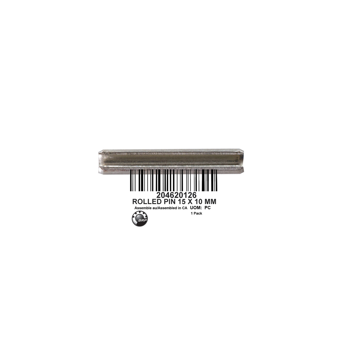 ROLLED PIN 1.5 X 10 MM