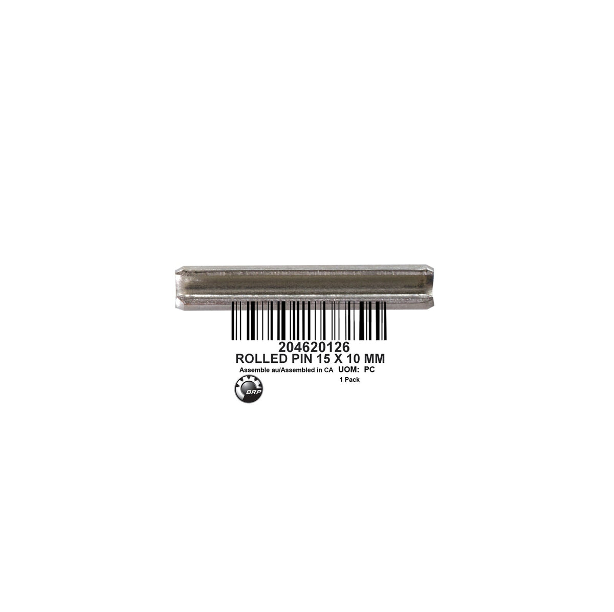 ROLLED PIN 1.5 X 10 MM