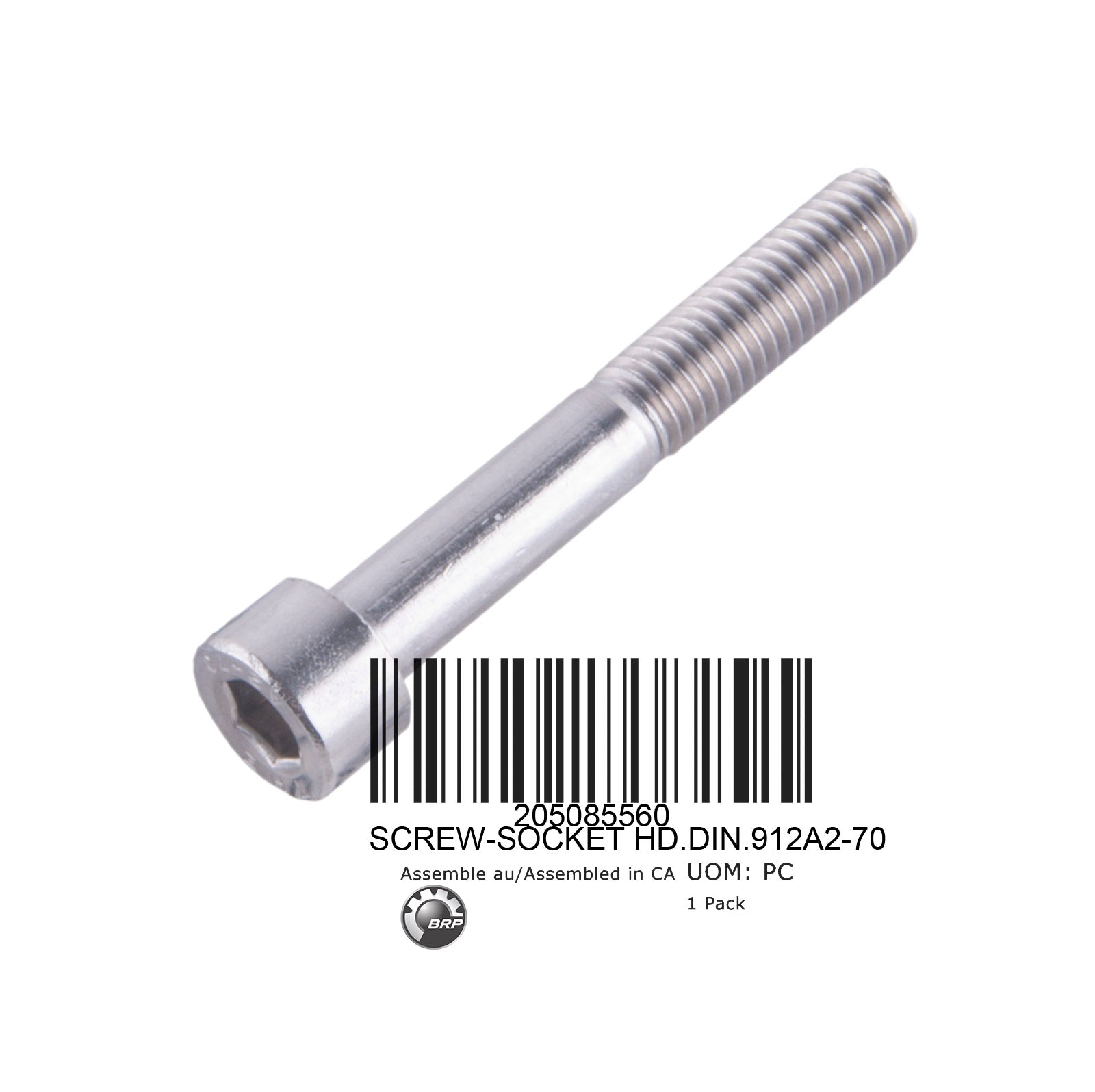 SCREW-SOCKET HD.DIN.912A2-70