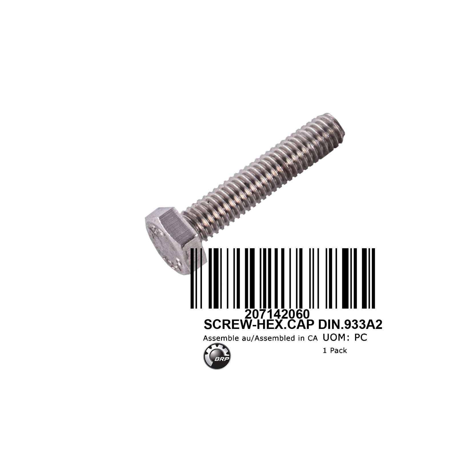 SCREW-HEX.CAP DIN.933A2