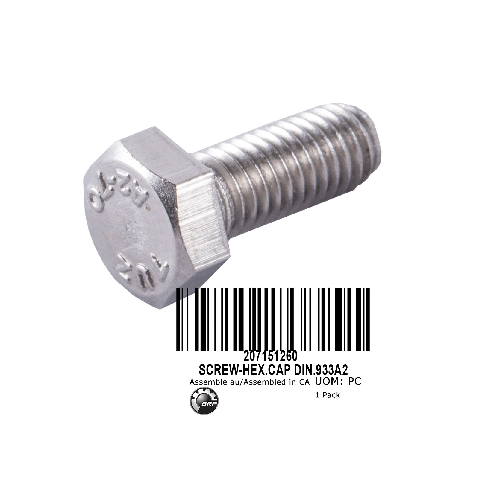 SCREW-HEX.CAP DIN.933A2