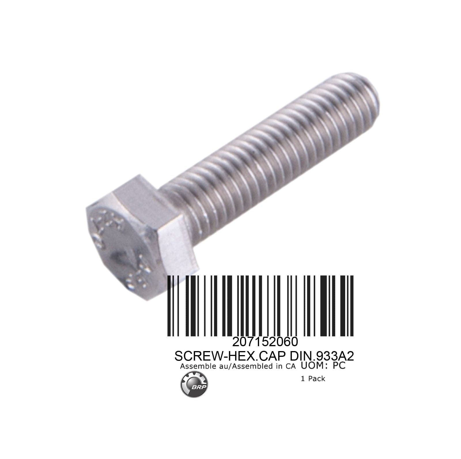 SCREW-HEX.CAP DIN.933A2