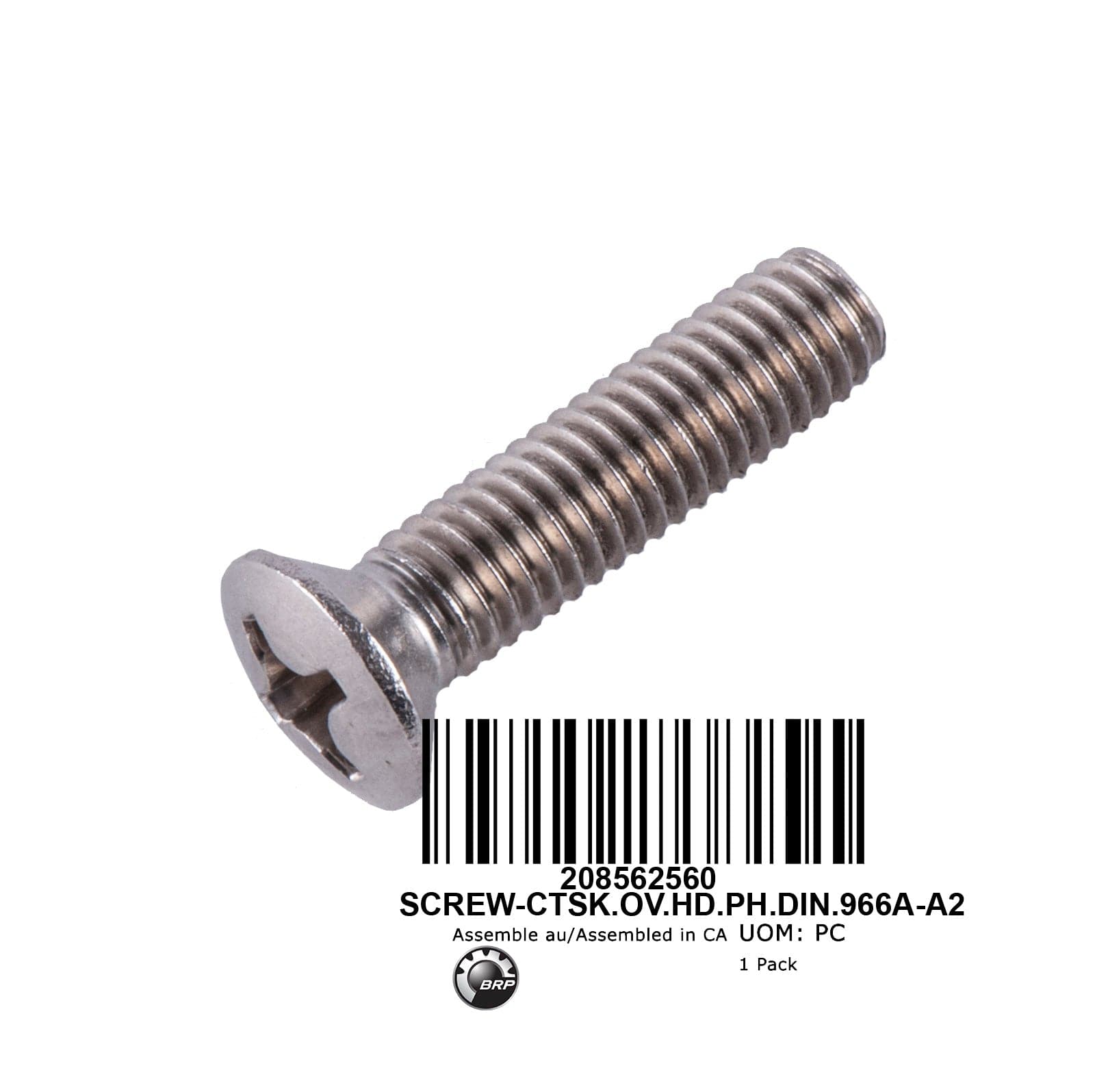 SCREW-CTSK.OV.HD.PH.DIN.966A-A2