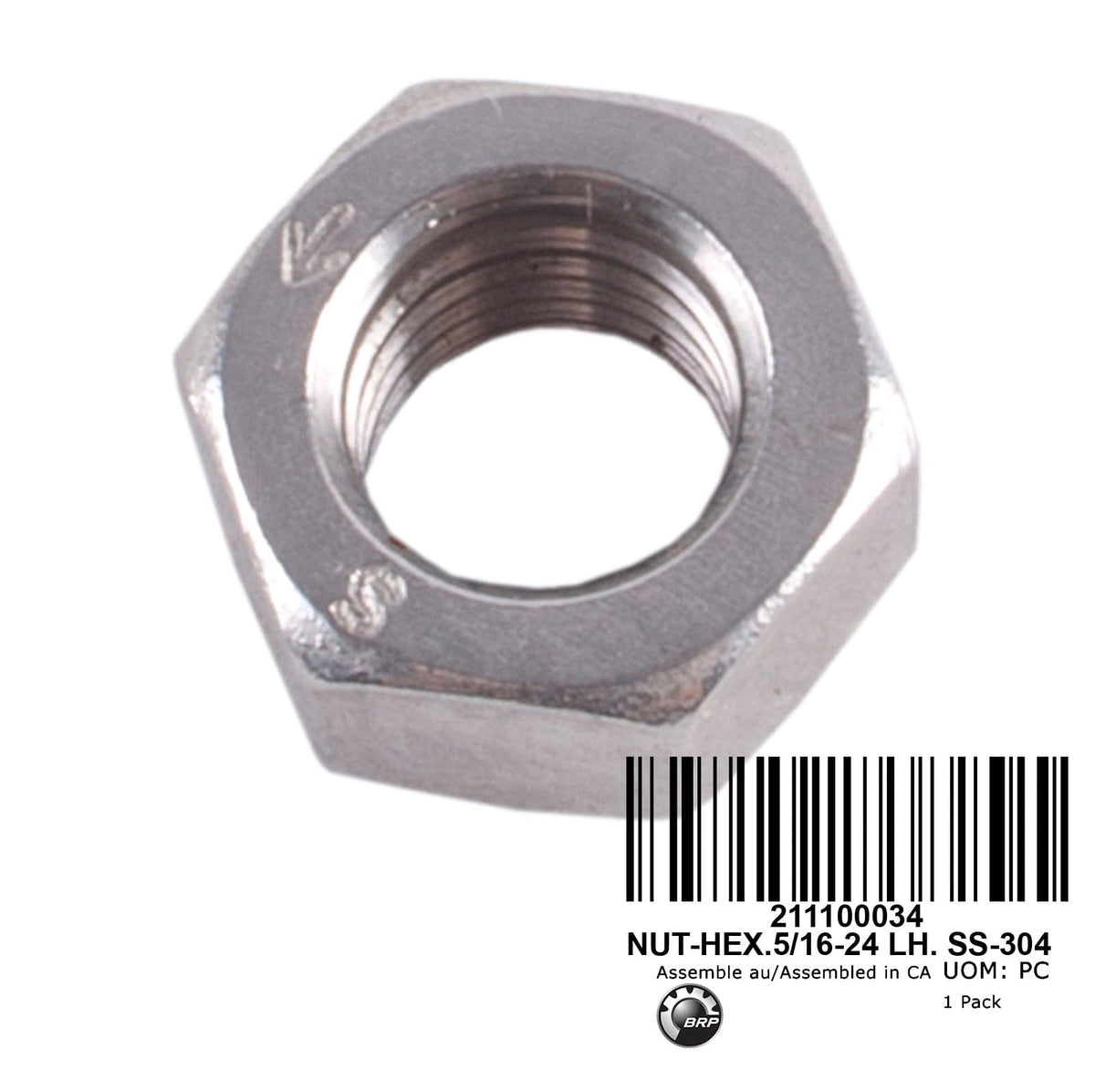 NUT-HEX.5/16-24 LH. VINTAGE