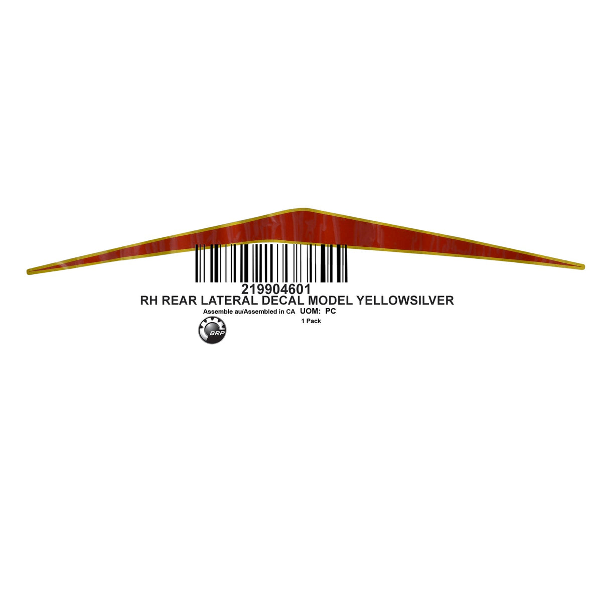 RH REAR LATERAL DECAL