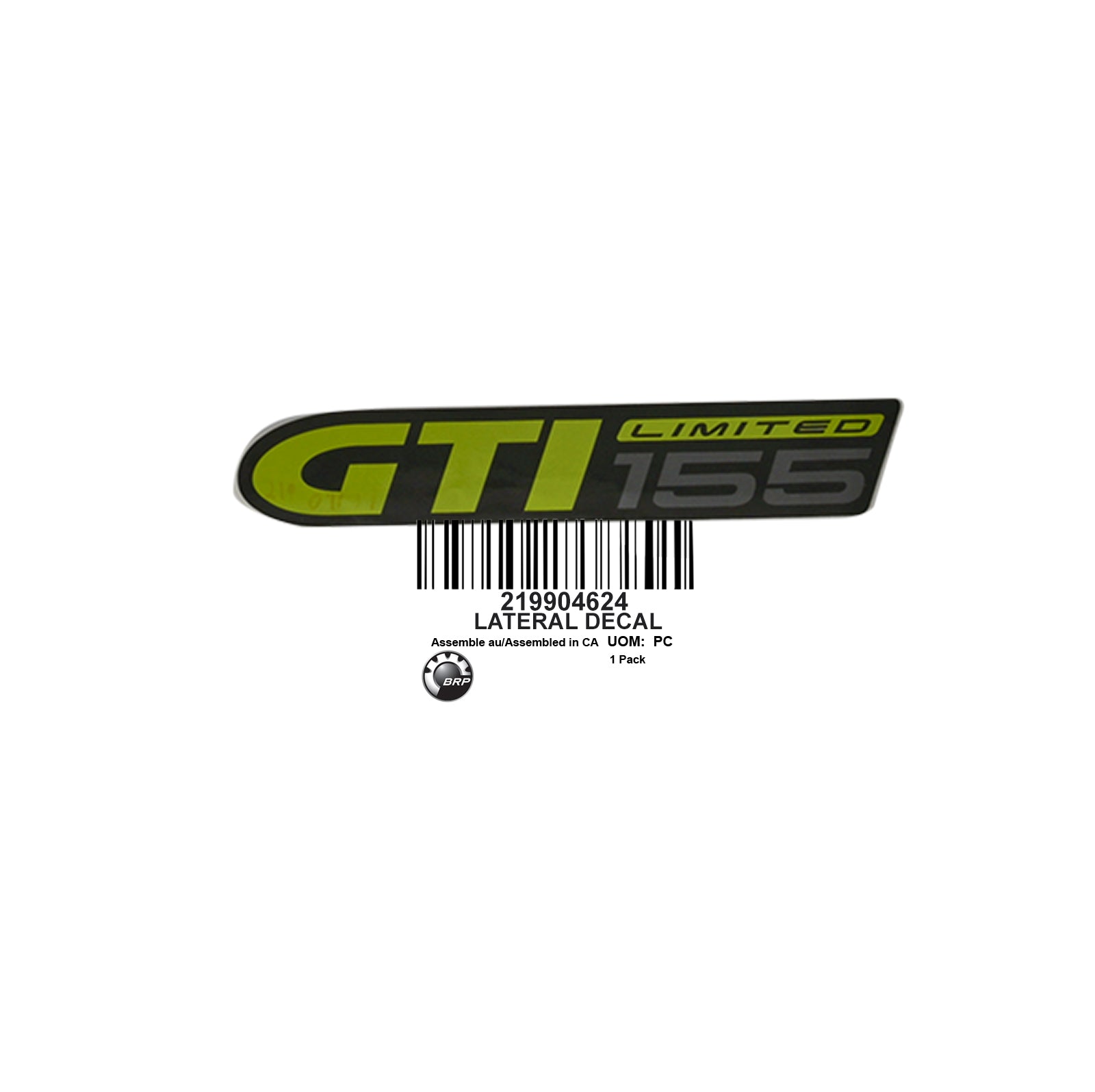 GTI-LIMITED 155 LATERAL DECAL