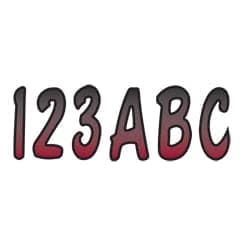 Hardline Series 200 Registration Set, Burgundy/Black Outline