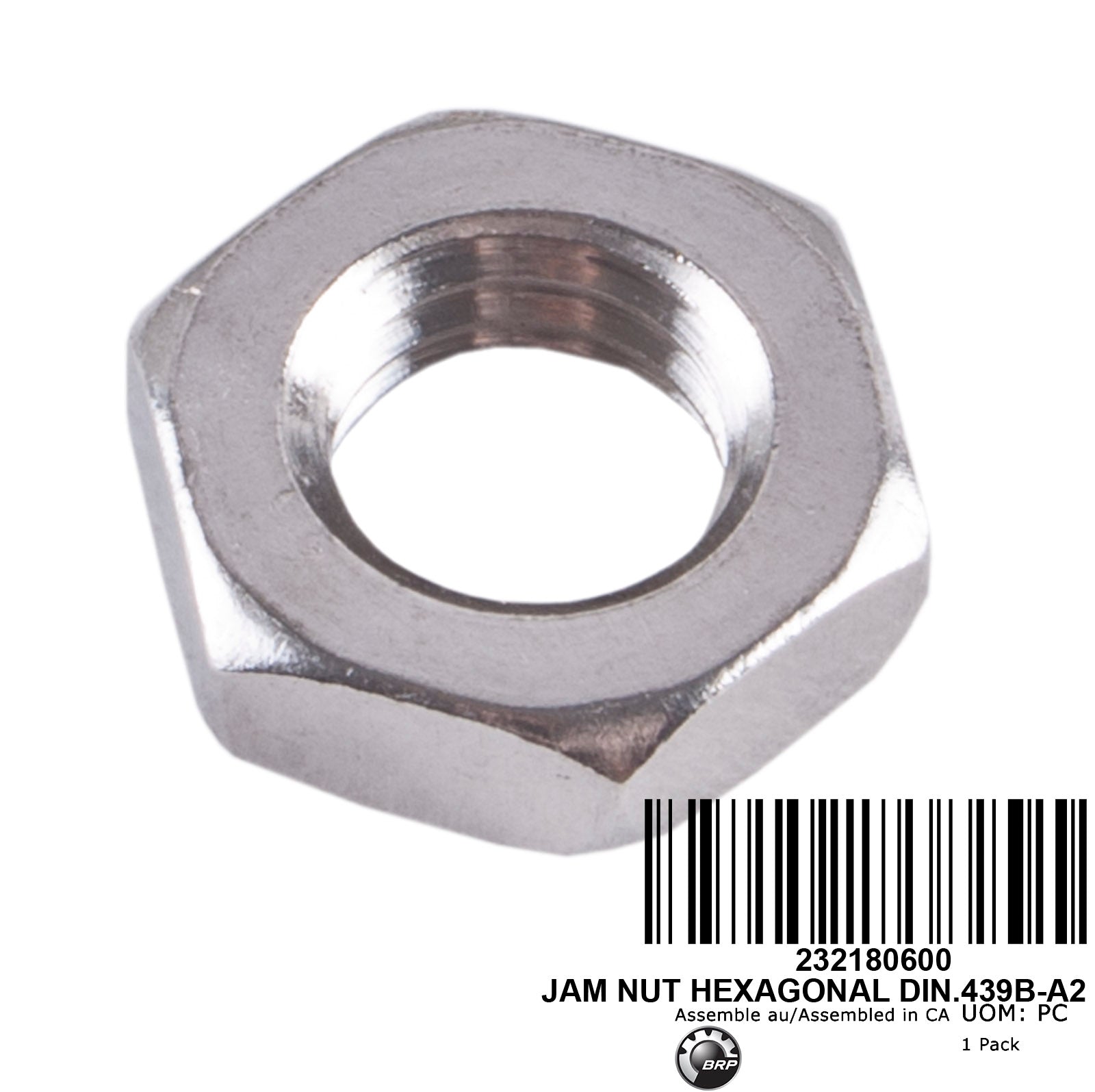 JAM NUT HEXAGONAL DIN.439B-A2