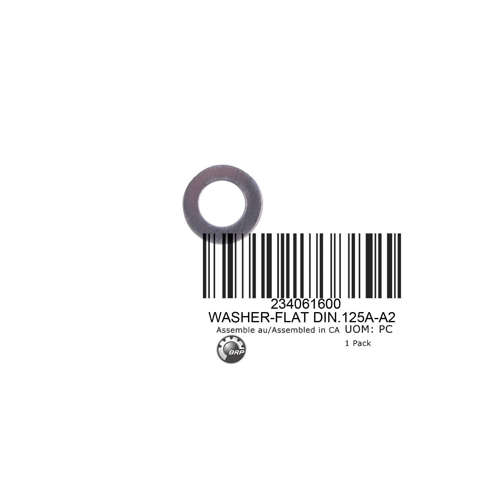 WASHER-FLAT DIN.125A-A2