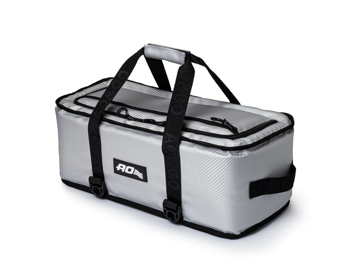 24 Can Carbon Stow-N-Go Cooler - Silver
