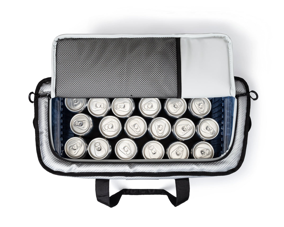 24 Can Carbon Stow-N-Go Cooler - Silver