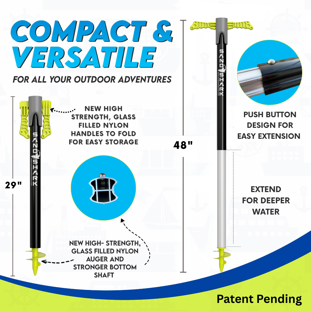 All New Patent Pending Design for 2025- SuperSport 3.0 Anchor -- Adjusts 29&quot;-48&quot;