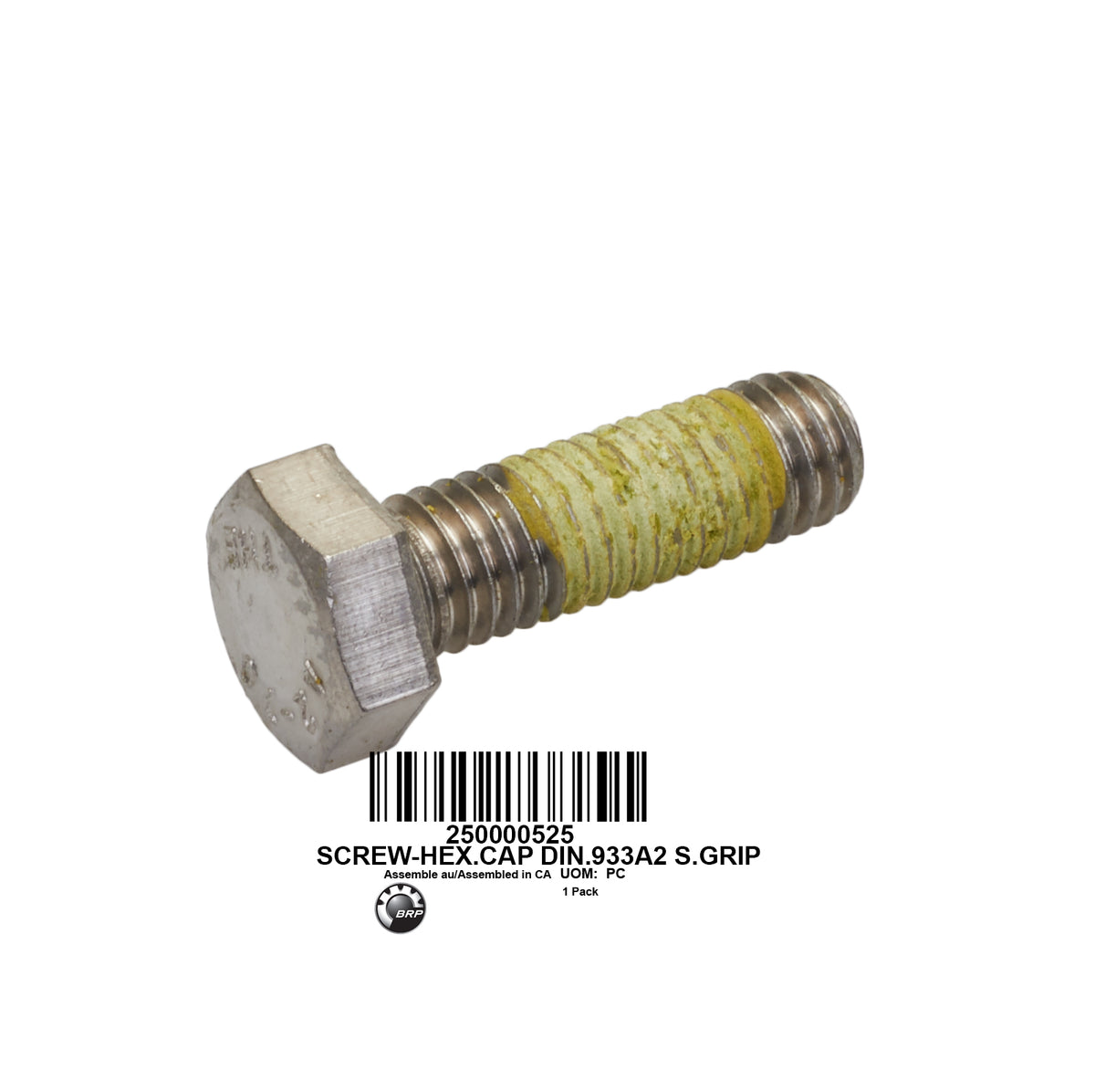 SCREW-HEX.CAP DIN.933A2 S.GRIP
