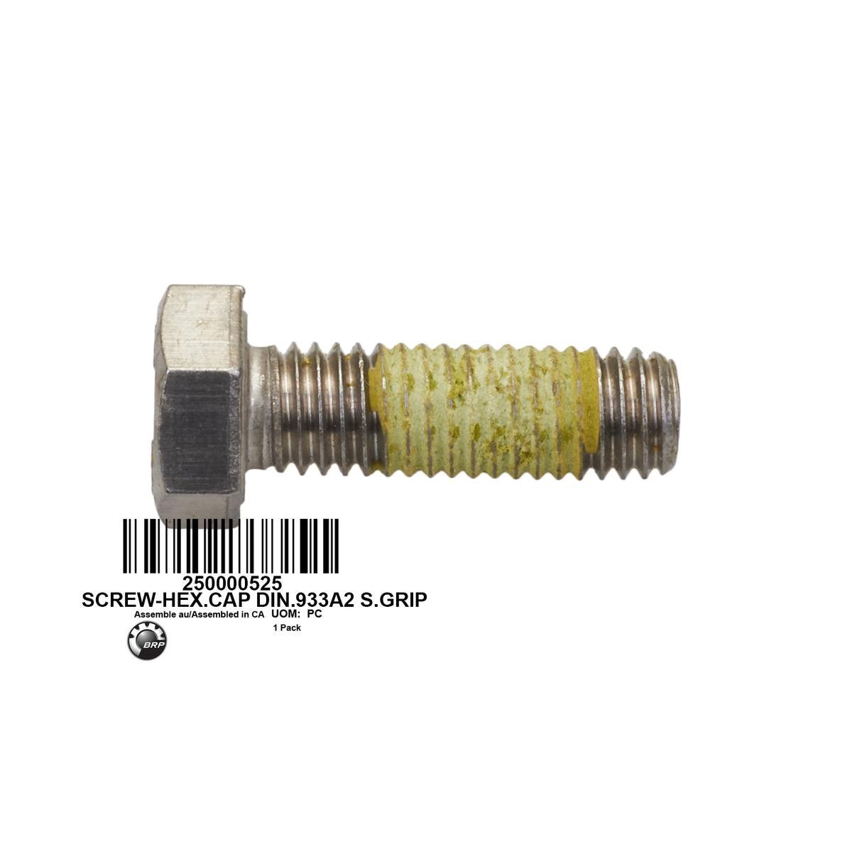 SCREW-HEX.CAP DIN.933A2 S.GRIP