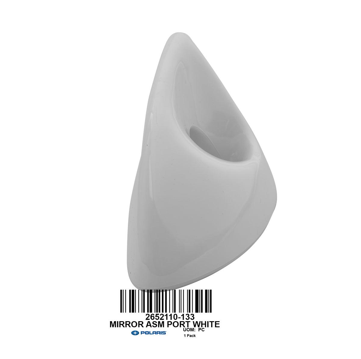 MIRROR ASM PORT WHITE