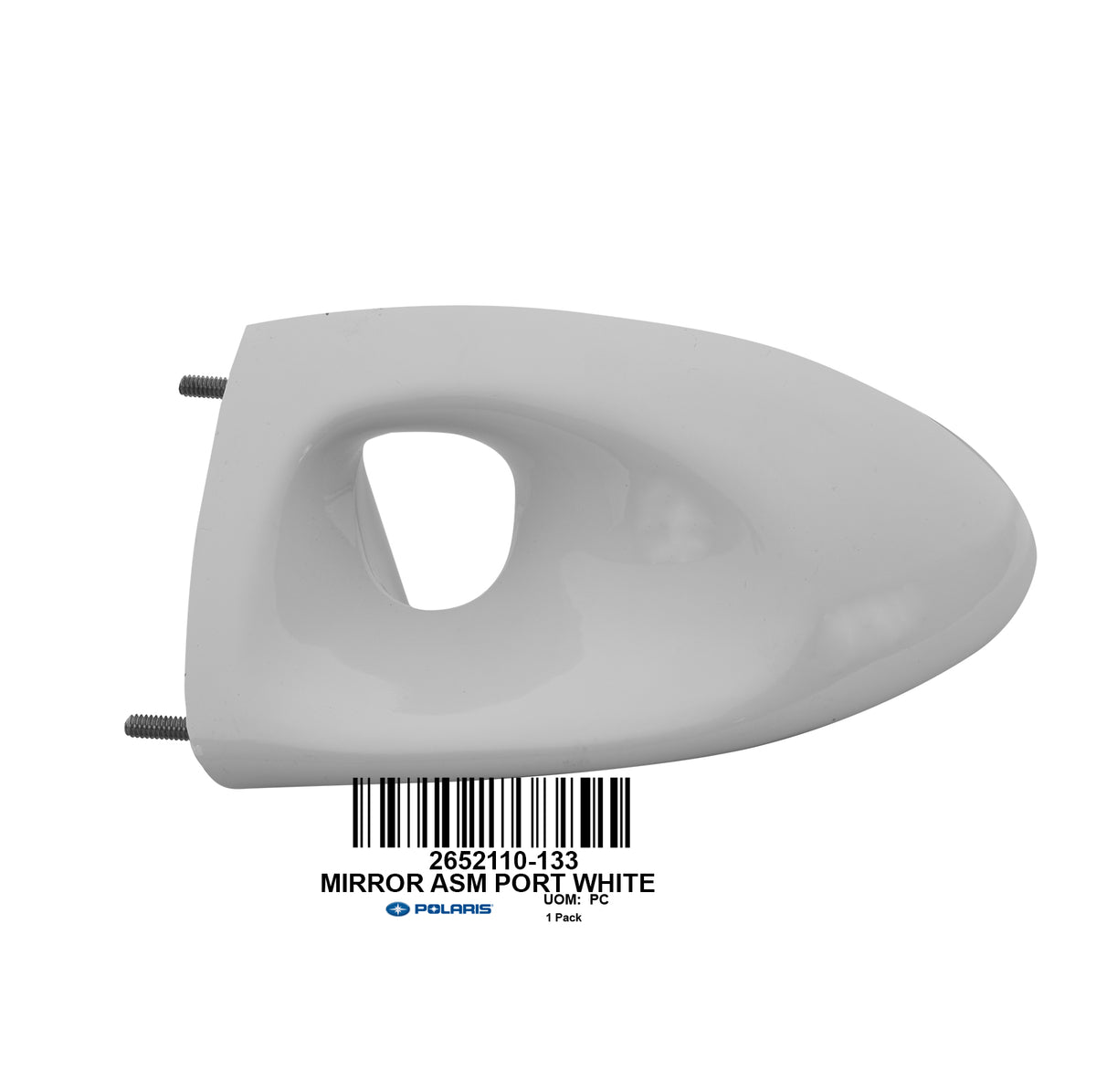 MIRROR ASM PORT WHITE