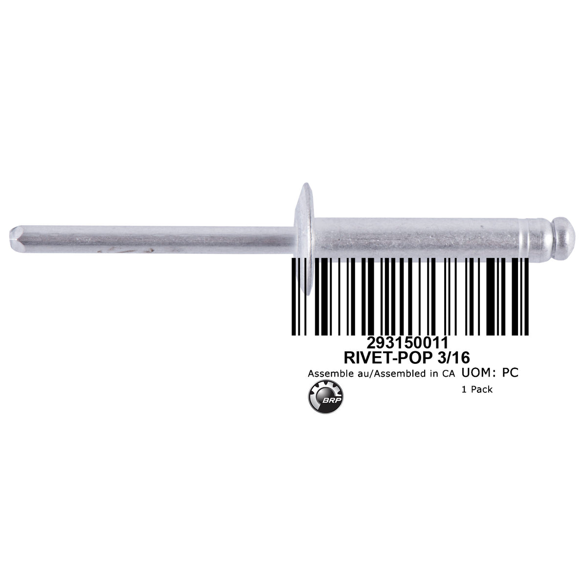 293150011 RIVET-POP 3/16 SS TO 293150008