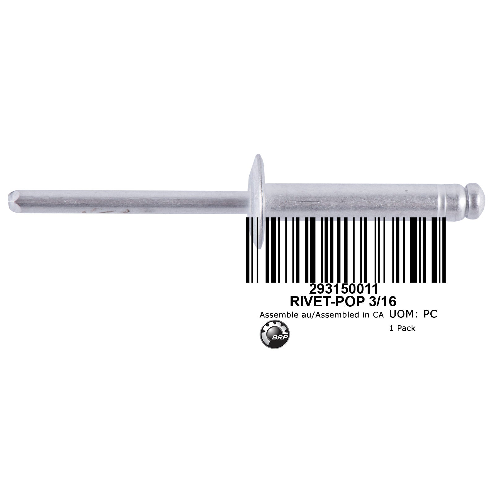 293150011 RIVET-POP 3/16 SS TO 293150008