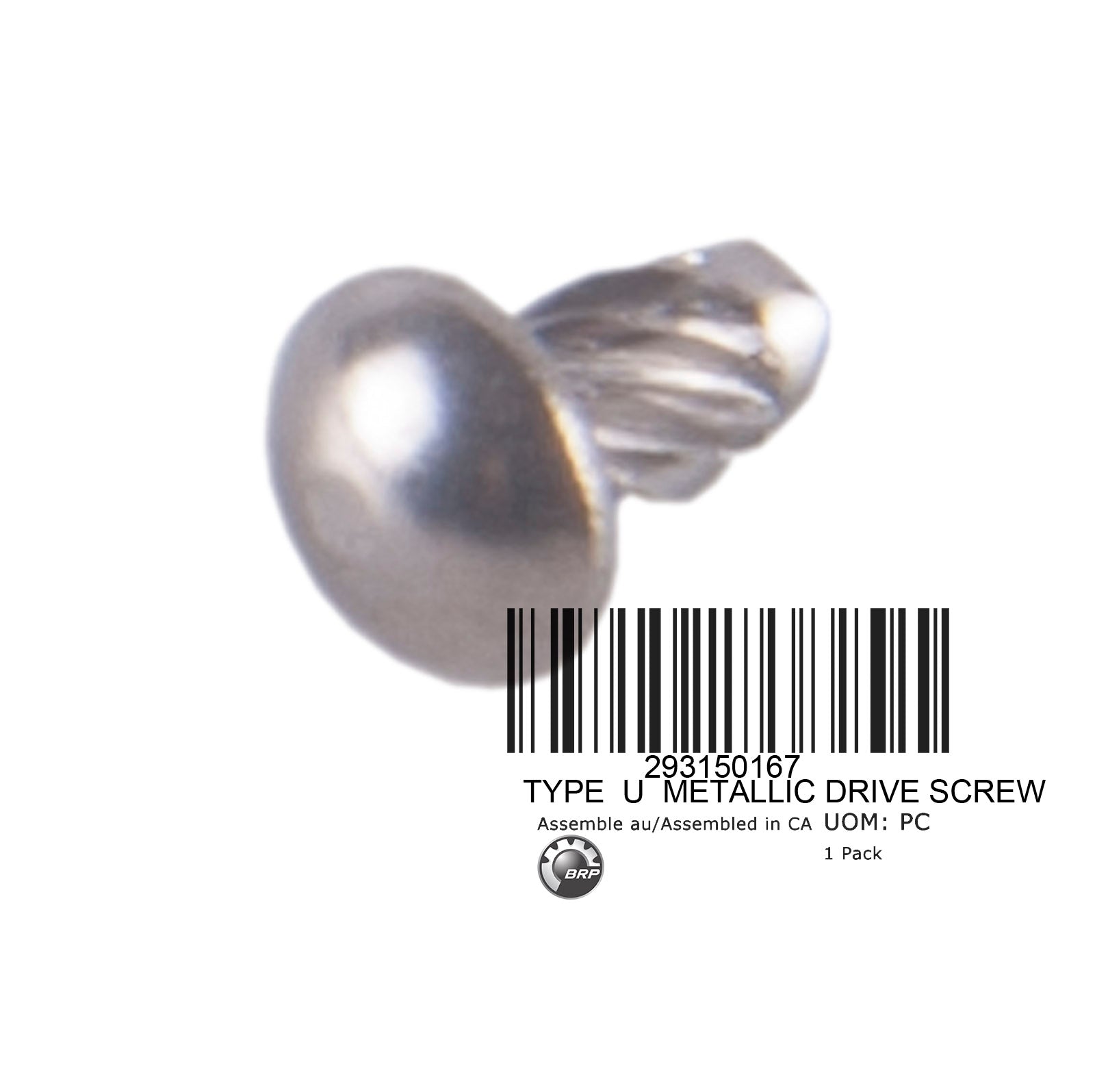 TYPE U METALLIC DRIVE SCREW