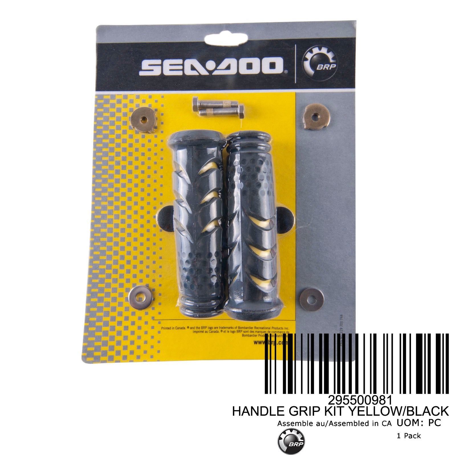 HANDLE GRIP KIT YELLOW/BLACK NOTES