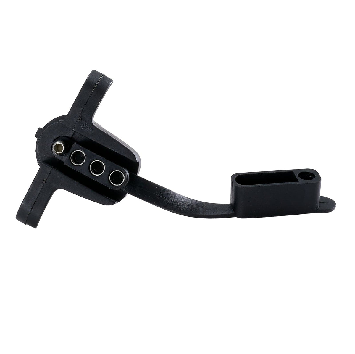 6/7-Pole Round to 4 Flat Trailer Adapter with Dust Cover