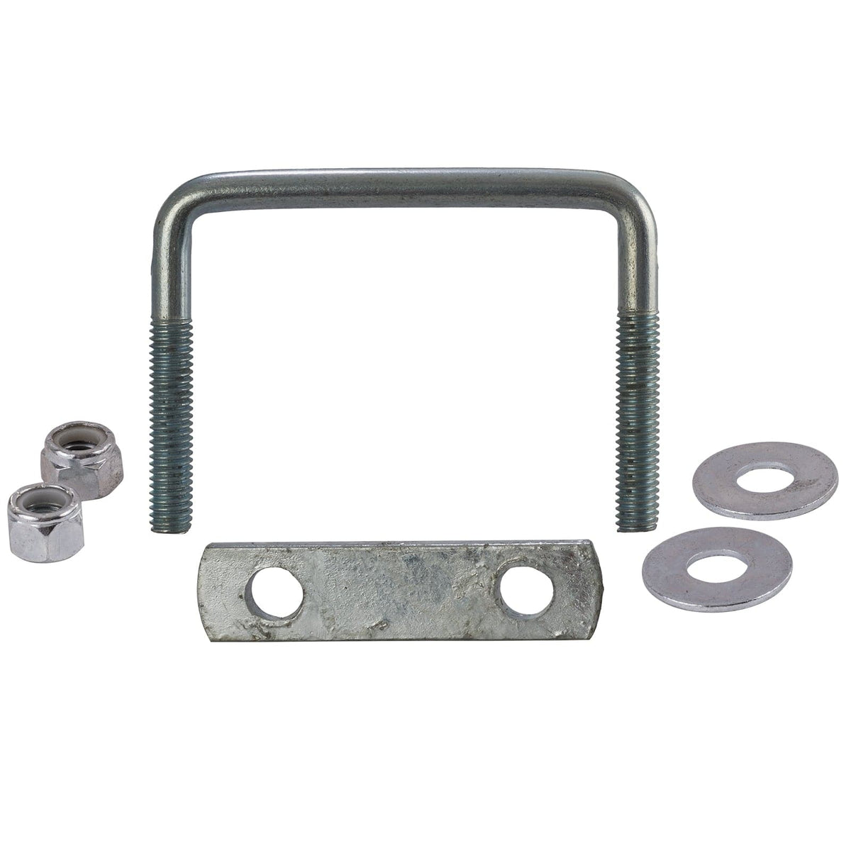 Trailer U-Bolts with Frame Straps, 4-1/8 x 3 &amp; 6 Strap