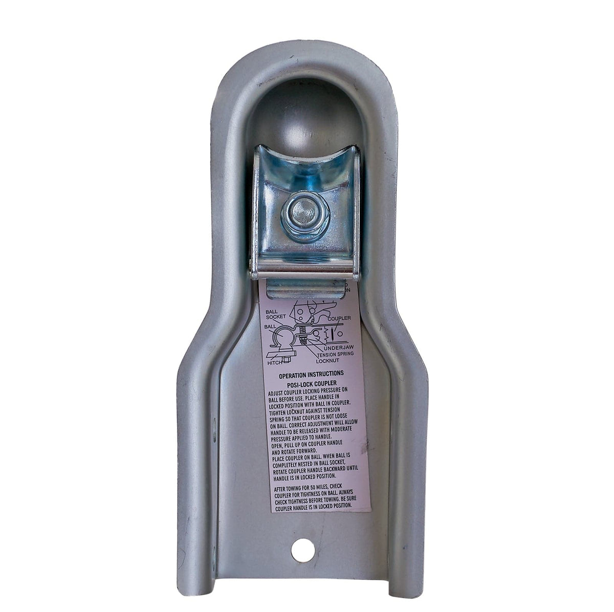 Trailer Coupler 2000lb 1-7/8&quot; Ball, 3&quot; Channel